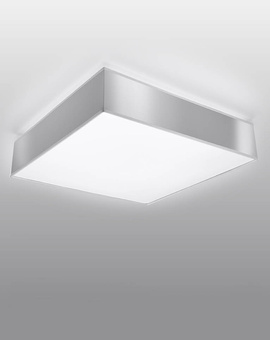 Plafon sufitowy HORUS 25 SZARY + 1x Żarówka LED E27 4000K Zimna 7,5W 650lm