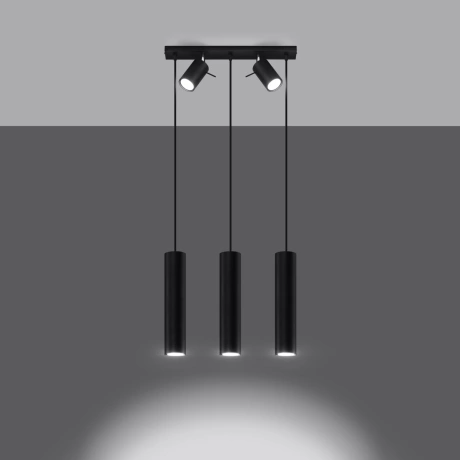 Lampa wisząca RING 3 czarny