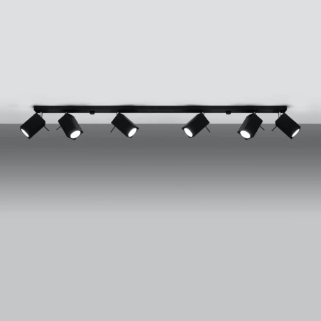 Plafon MERIDA 6L czarny