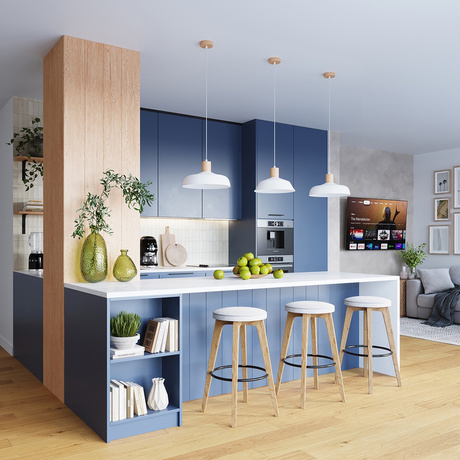 Lampa wisząca INDY biała + 1x Żarówka LED E27 4000K Zimna 7,5W 690lm