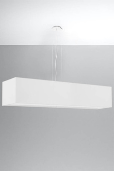 Żyrandol SANTA 120 biały + 5x Żarówka LED E27 4000K Zimna 7,5W 650lm