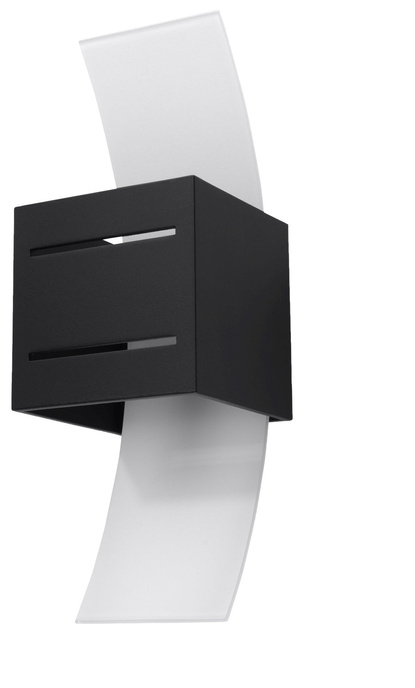 Kinkiet LORETO czarny + 1x Żarówka LED G9 4000K Zimna 4,5W 530lm