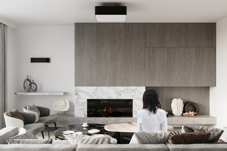 Żyrandol LOKKO 45 czarny + 5x Żarówka LED E27 3000K Ciepła 7,5W 620lm