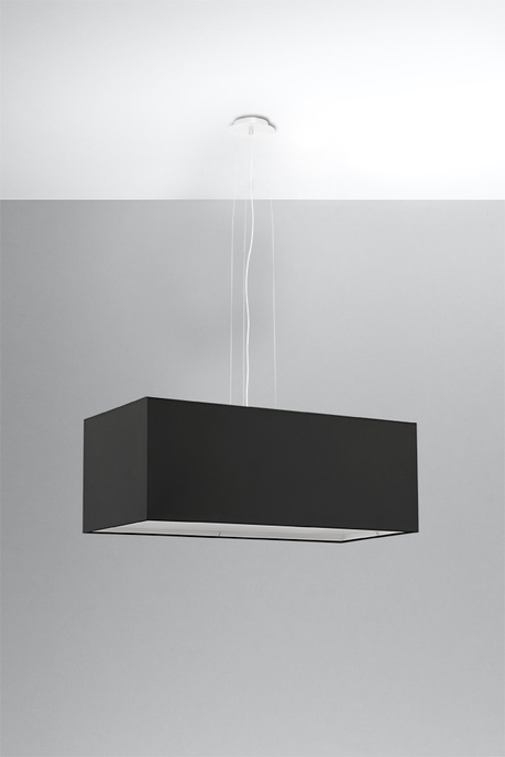 Żyrandol SANTA BIS 80 czarny 3x Żarówka LED E27 4000K Zimna 7,5W 650lm