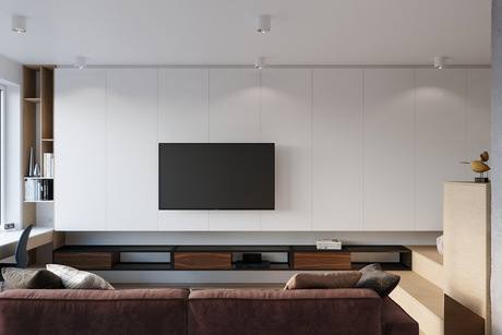 Plafon TIUBE biały + 1x Żarówka LED GU10 AR111 3000K CIEPŁA 12W 800lm