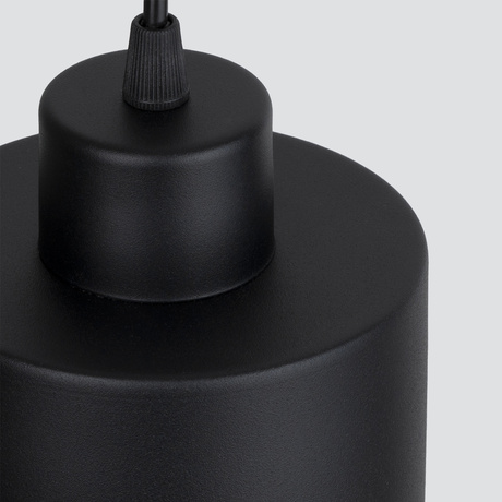 Lampa wisząca SAVAR 3 czarna + 3x Żarówka LED E27 4000K Zimna 7,5W 690lm