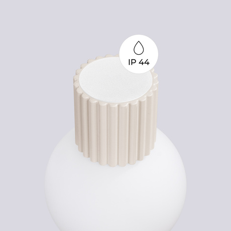 Kinkiet HALO beżowy IP44 + 1X Żarówka LED G9 4000K Zimna 4,5W 460lm