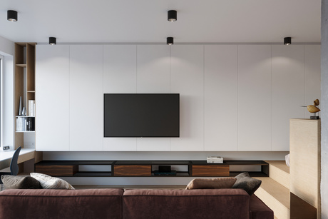 Plafon TIUBE czarny + 1x Żarówka LED GU10 AR111 4000K ZIMNA 10W 850lm