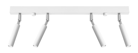 Plafon EYETECH 4 biały + 4x Żarówka LED G9 3000K Ciepła 4,5W 510lm