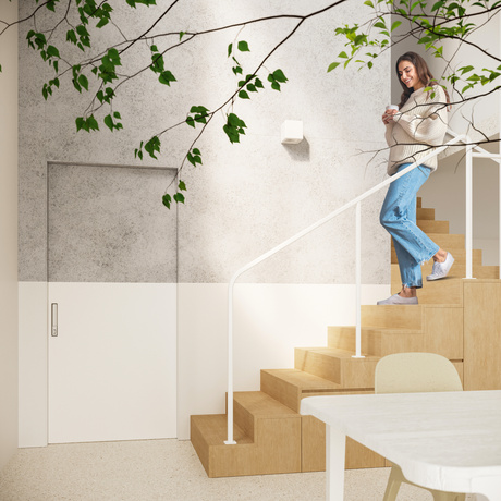 Kinkiet ceramiczny NESTA biały + 1x Żarówka LED E27 4000K Zimna 7,5W 650lm