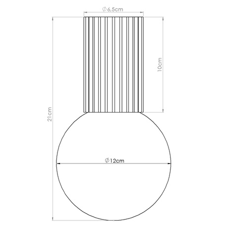 Plafon HALO beżowy IP44 + 1X Żarówka LED G9 4000K Zimna 4,5W 460lm