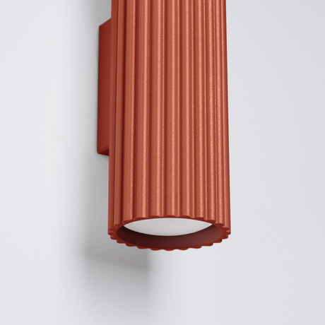 Kinkiet KARBON 30 ochra czerwona + 2x Żarówka LED GU-10 4000K Zimna 7W 530lm