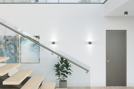 Plafon ORBIS 1 antracyt + 1x Żarówka LED GU-10 4000K Zimna 7W 630lm