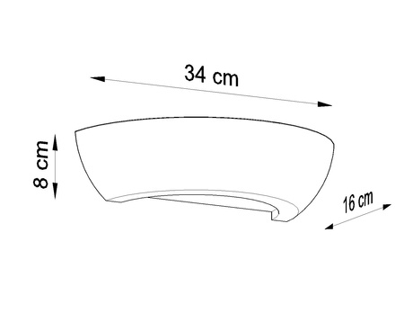 Kinkiet ceramiczny OSKAR biały + 1x Żarówka LED E27 4000K Zimna 7,5W 650lm