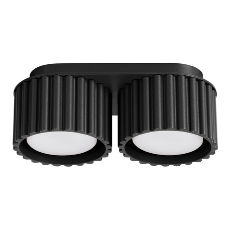 Plafon AURA 2 czarny Gx53 + 2x Żarówka LED GX53 3000K 8W 720lm