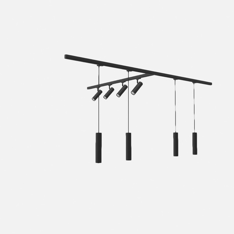 Lampa sufitowa/wisząca, 8 punktowa, system szynowy 3 fazowy, DIREZIONE/LAGOS