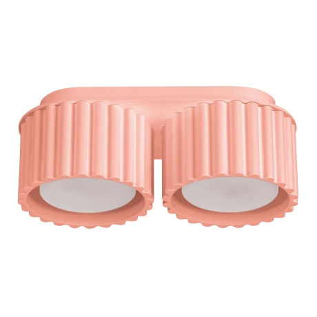 Plafon AURA 2 brzoskwiniowy Gx53