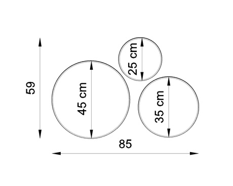 Plafon sufitowy ARENA 25 SZARA + 1x Żarówka LED E27 3000K Ciepła 7,5W 620lm