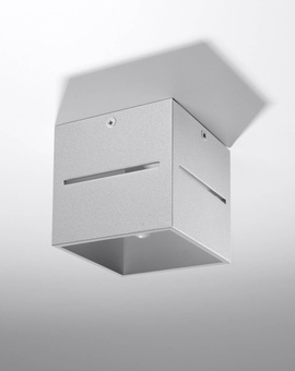 Plafon LOBO szary + 1x Żarówka LED G9 4000K Zimna 4,5W 530lm