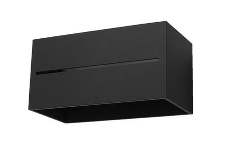 Kinkiet LOBO MAXI czarny + 2x Żarówka LED G9 4000K Zimna 4,5W 530lm