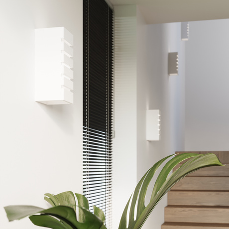 Kinkiet ceramiczny SAMIR biały + 1x Żarówka LED E27 3000K Ciepła 7,5W 620lm