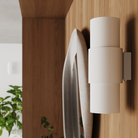 Lampa biurkowa FLASH biała + 1x Żarówka LED E27 4000K Zimna 7,5W 690lm