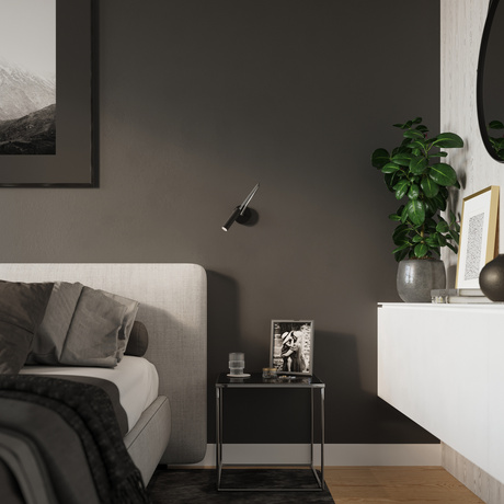 Kinkiet AXIL czarny + 1x Żarówka LED G9 3000K Ciepła 3W 192lm