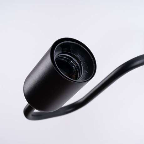 Kinkiet VECTOR czarny + 1X Żarówka LED E27 3000K 7W 760lm