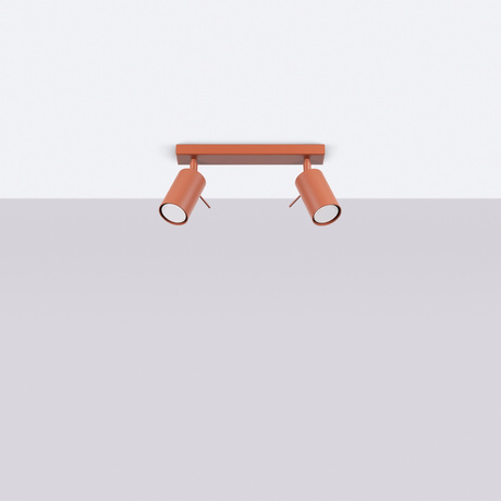 Plafon RING 2 ochra czerwona