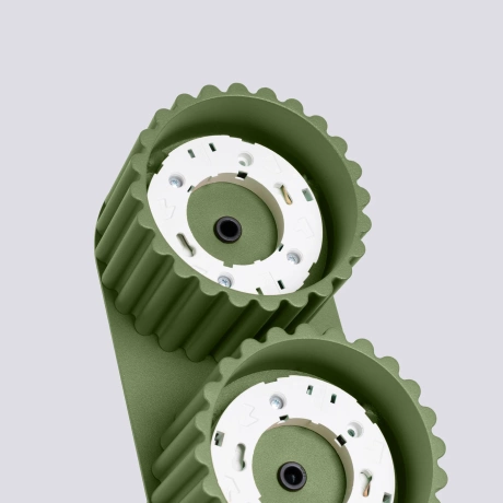 Plafon AURA 2 zielony oliwkowy Gx53