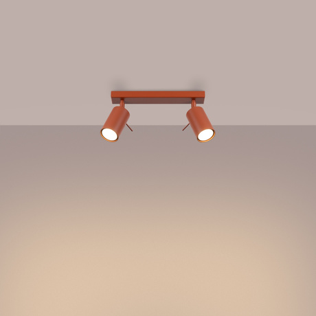 Plafon RING 2 ochra czerwona