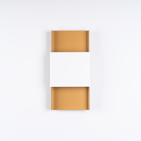 Kinkiet DURLIN złoty/biały + 2x Żarówka LED G9 3000K Ciepła 4,5W 450lm