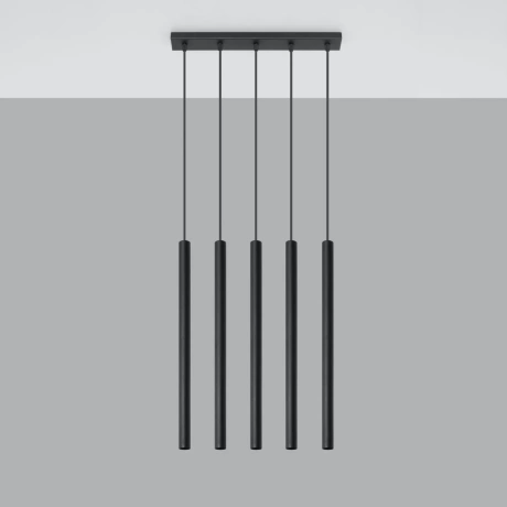 Lampa wisząca PASTELO 5 czarny