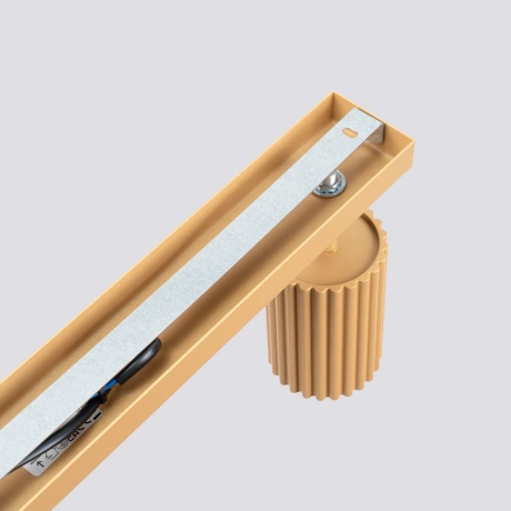 Plafon KARBON 6L złoty