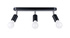 Plafon FORNES 3 czarny + 3x Żarówka LED E27 4000K Zimna 7,5W 690lm