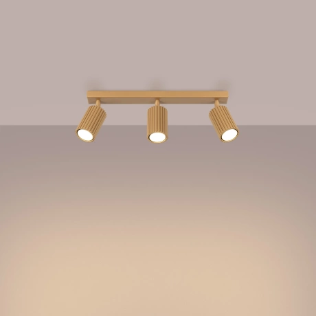 Plafon KARBON 3L złoty