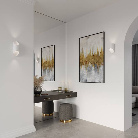 Kinkiet PENNE 20 biały + 1x Żarówka LED G9 4000K Zimna 4,5W 530lm