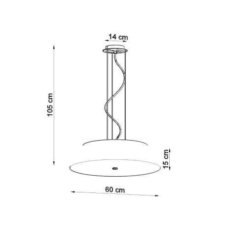 Żyrandol VEGA 60 czarny