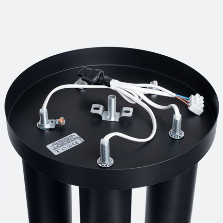 Plafon LAGOS 5P czarny + 5x Żarówka LED GU-10 4000K Zimna 7W 530lm