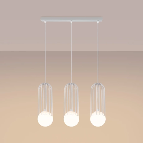 Lampa wisząca BRINA 3L biała