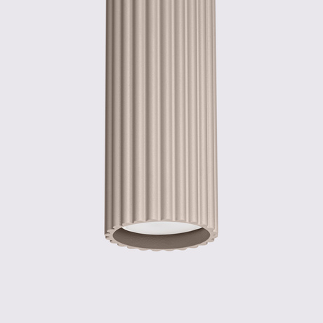 Lampa wisząca KARBON 1 taupe + 1X Żarówka LED GU-10 4000K Zimna 7W 530lm