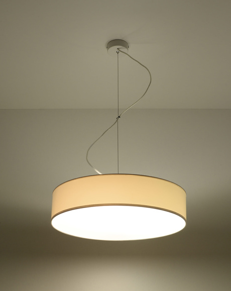 Lampa wisząca ARENA 45 BIAŁA + 3x Żarówka LED E27 3000K Ciepła 7,5W 620lm