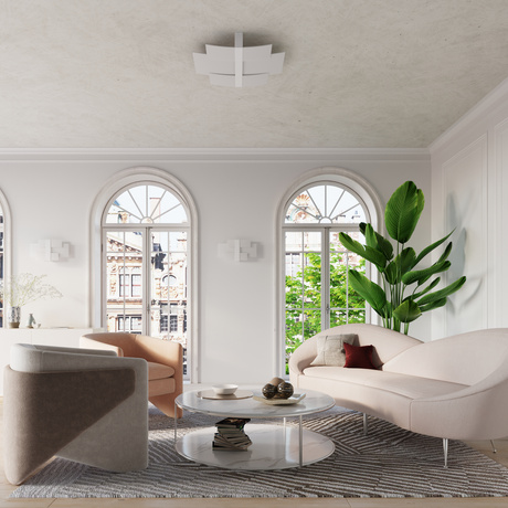 Plafon CELIA biała + 3x Żarówka LED E27 3000K Ciepła 7,5W 620lm