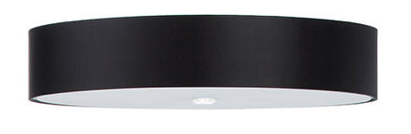 Plafon SKALA 70 czarny + 6x Żarówka LED E27 3000K Ciepła 7,5W 620lm