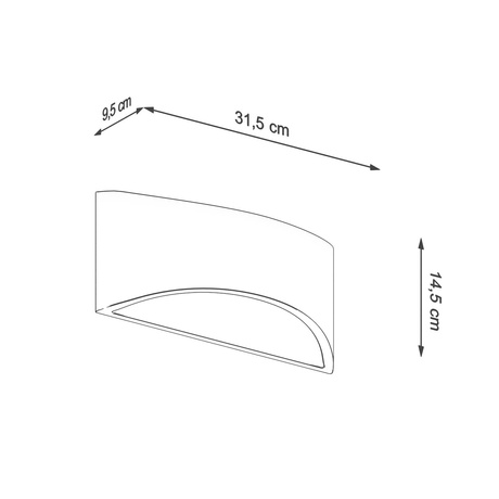 Kinkiet lakierowany VIXEN biały połysk + 1x Żarówka LED G9 4000K Zimna 4,5W 530lm