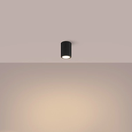 Plafon KARBON 10 czarny