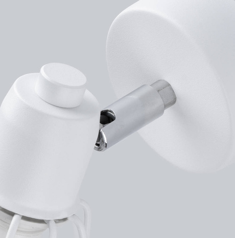 Kinkiet ARTEMIS 1 biały + 1x Żarówka LED E14 3000K Ciepła 7,5W 620lm