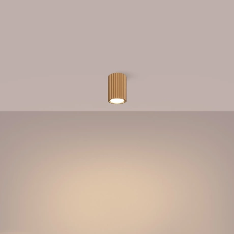 Plafon KARBON 10 złoty