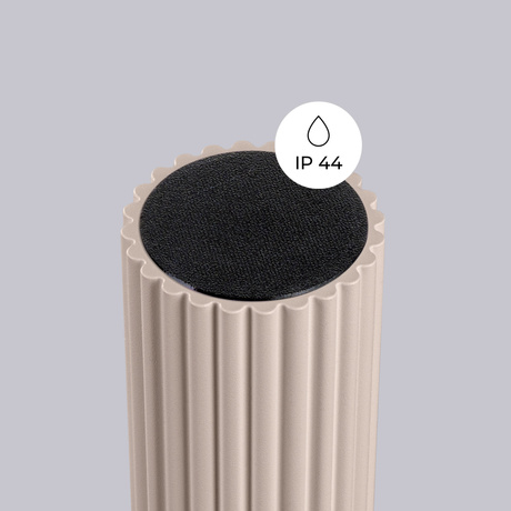 Plafon HALO taupe IP44 + 1x Żarówka LED G9 3000K Ciepła 4,5W 450lm