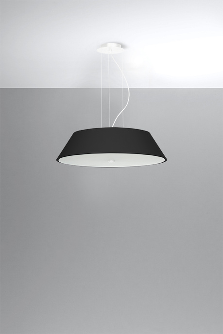 Żyrandol VEGA 60 czarny + 5x Żarówka LED E27 3000K Ciepła 7,5W 620lm